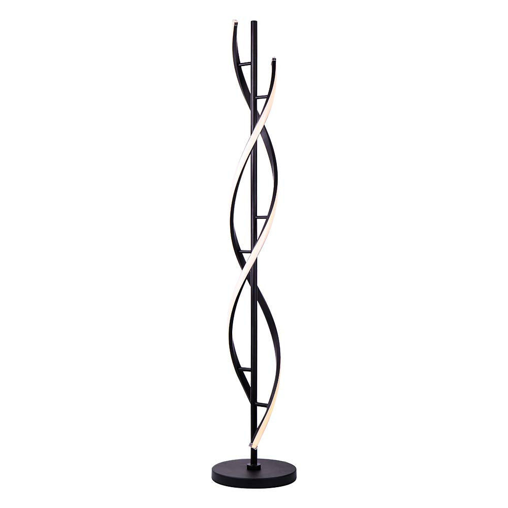 Dimmable Floor Lamp LED Warm-White - Spiral Standing Lamp 30W Adjustble Light -