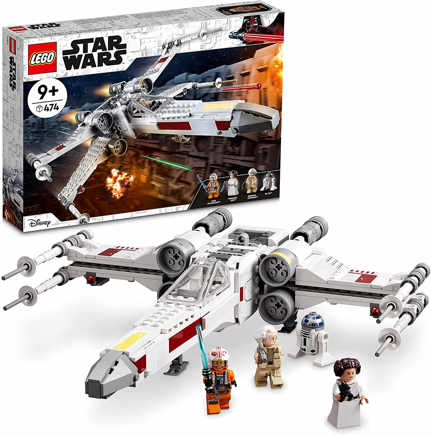 75301 Star Wars Luke Skywalker's X-Wing Fighter Toy for Kids Age 9+ with Princes