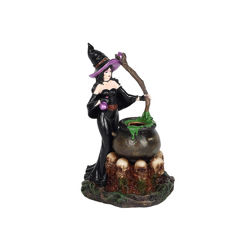 Thumbnail: Witch with Cauldron Backflow Incense Burner