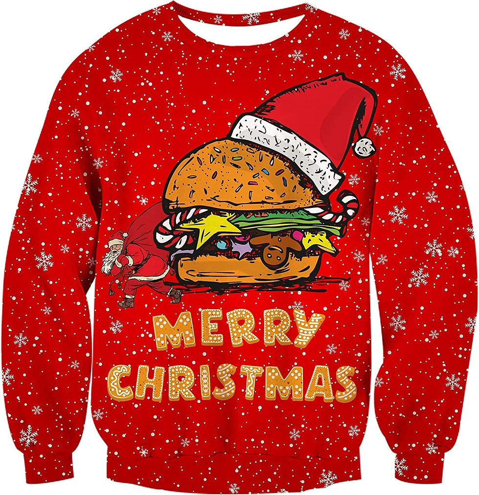 Thumbnail: Unisex Christmas Jumper 3D Ugly Xmas Pullover Crewneck Long Sleeve Top S-3XL