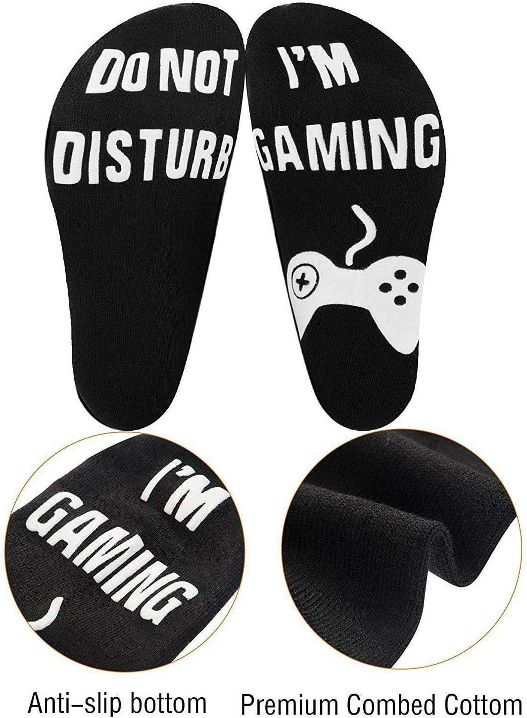Keep Calm and Game On: Funny Gamer Novelty Socks Set
