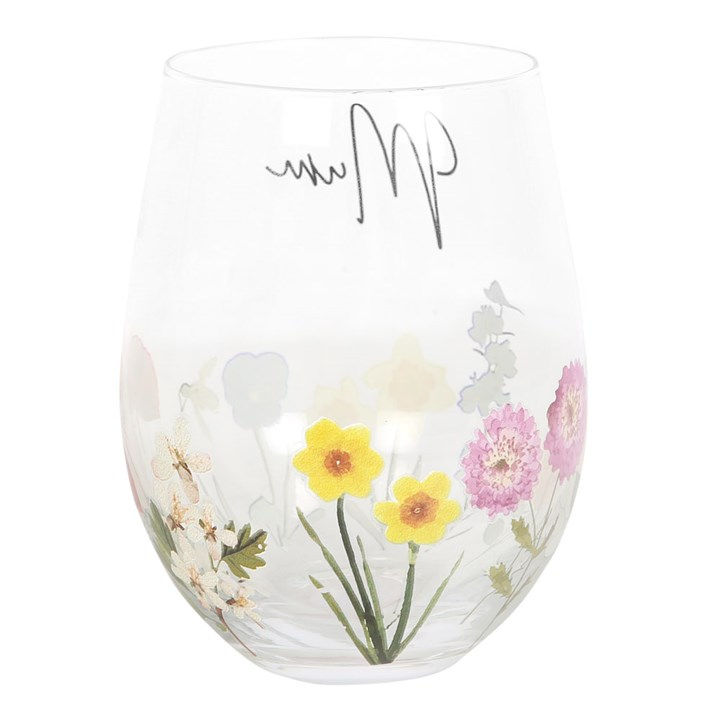 Thumbnail: Mum Wildflower Stemless Glass