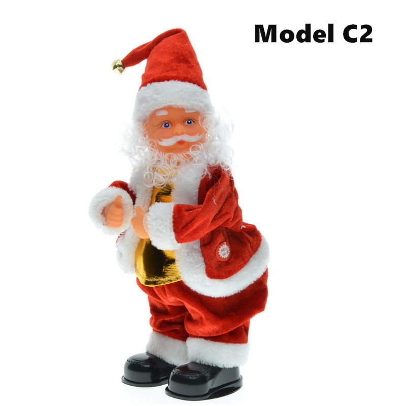 Thumbnail: 30cm Electric Santa Claus Doll, Musical Dancing Gift for Kids, Home Decor Craft