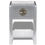 Thumbnail: Aviator End Table with 1 Drawer Vintage Aircraft Airman Style