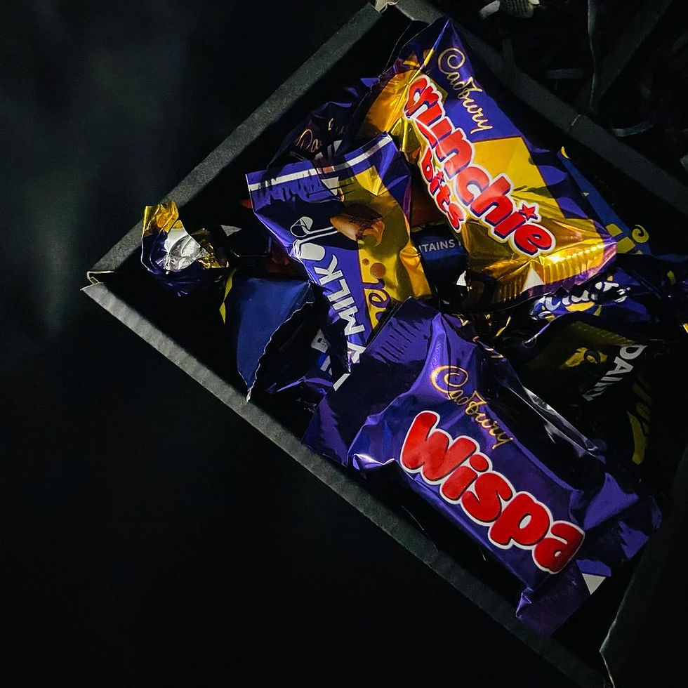 Thumbnail: Cadbury Heroes & Yankee Candle Signature Chocolate Bouquet With Purple Roses