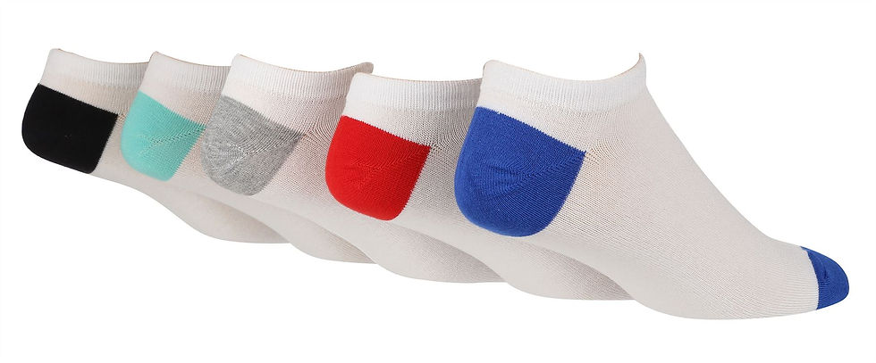 Thumbnail: Wildfeet - Mens 5pk Trainer Socks