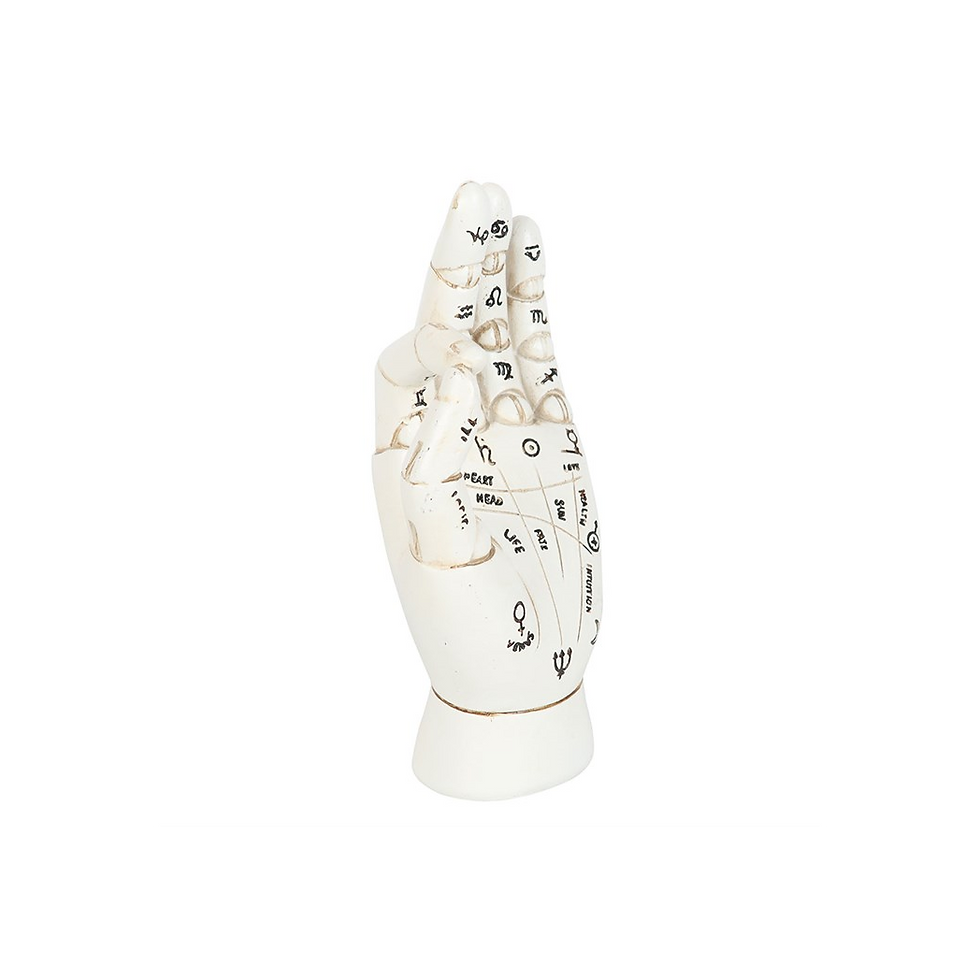 Thumbnail: White Palmistry Hand Ornament