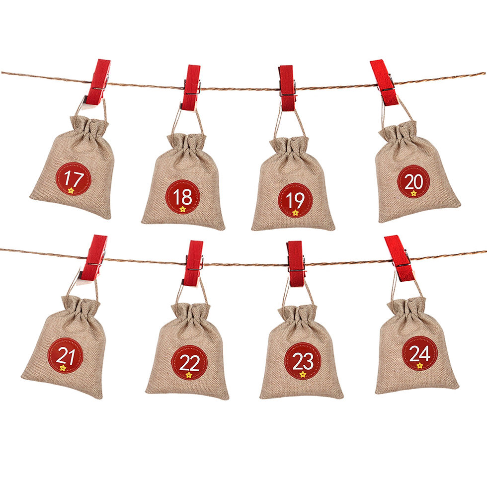 Thumbnail: 24PCS Christmas Stickers Advent Calendar Number Stickers for DIY Gift Packaging