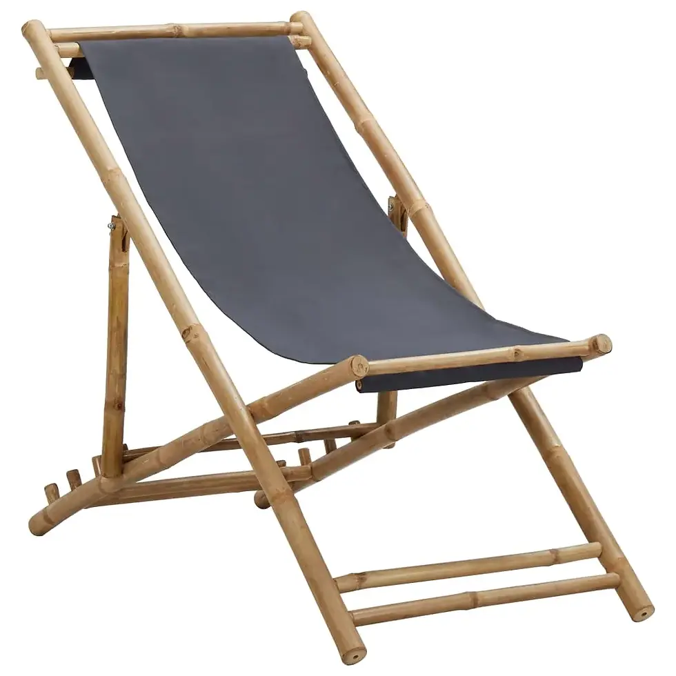 Thumbnail: Deck Chair Bamboo and Canvas