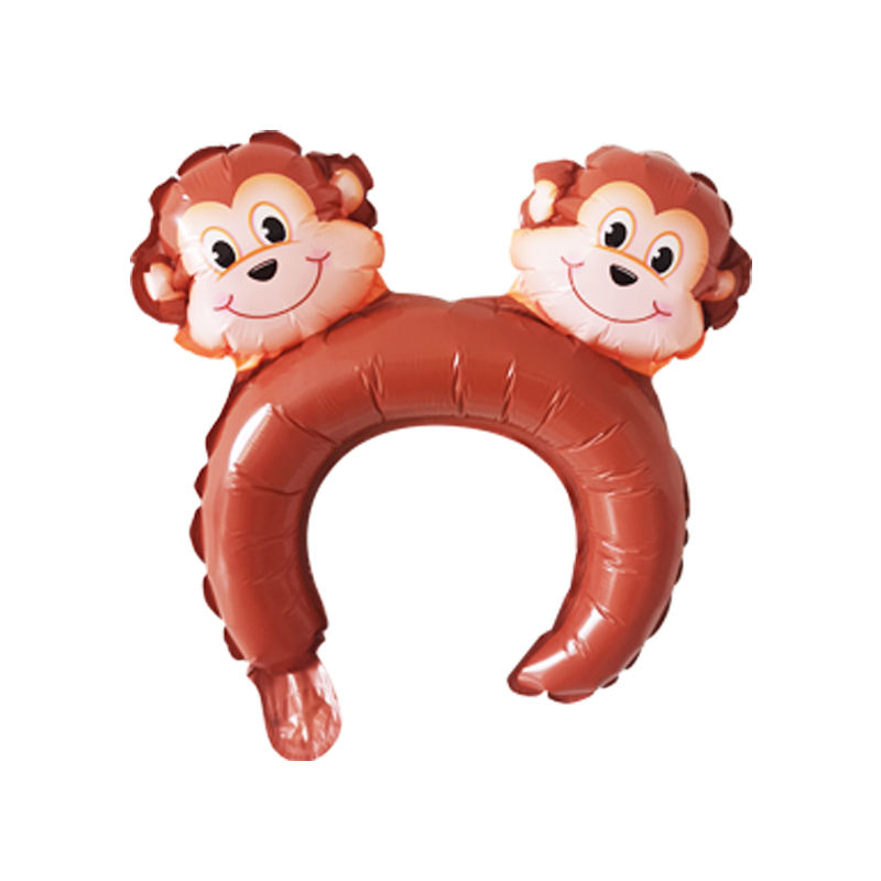 Thumbnail: 20pcs Pink Foil Balloons – Cute Rabbit & Bear Cartoon Designs