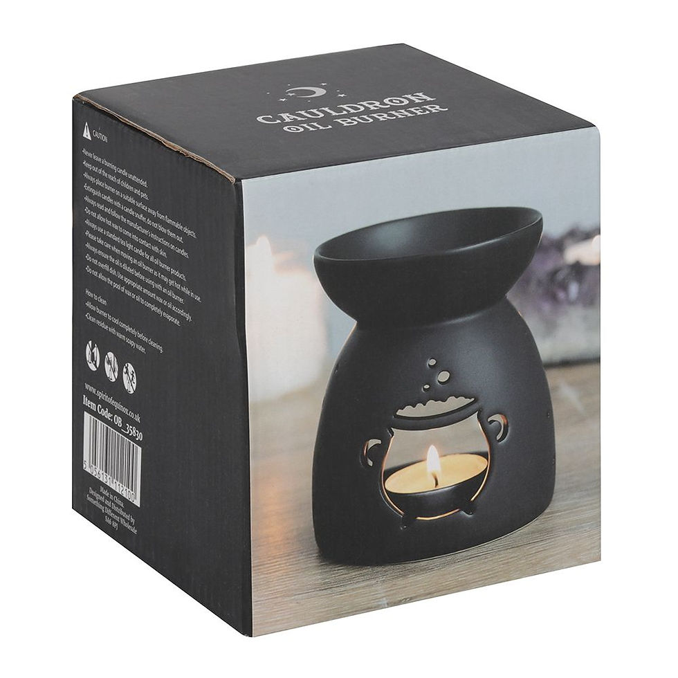 Thumbnail: Black Cauldron Cut Out Oil Burner