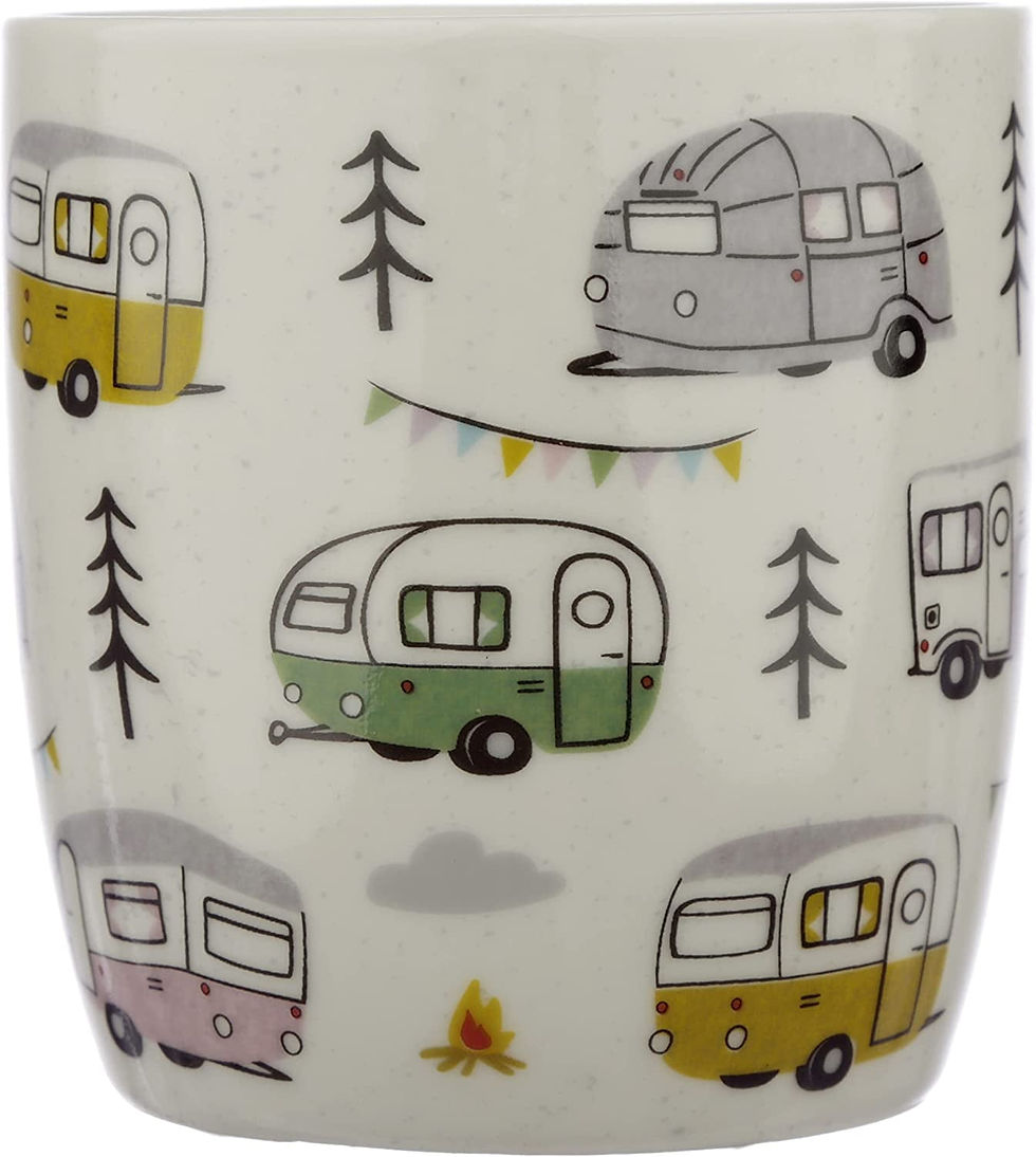 Thumbnail: Wildwood Caravan Porcelain Mug, Tea Coffee Hot Drinks Microwave & Dishwasher Saf