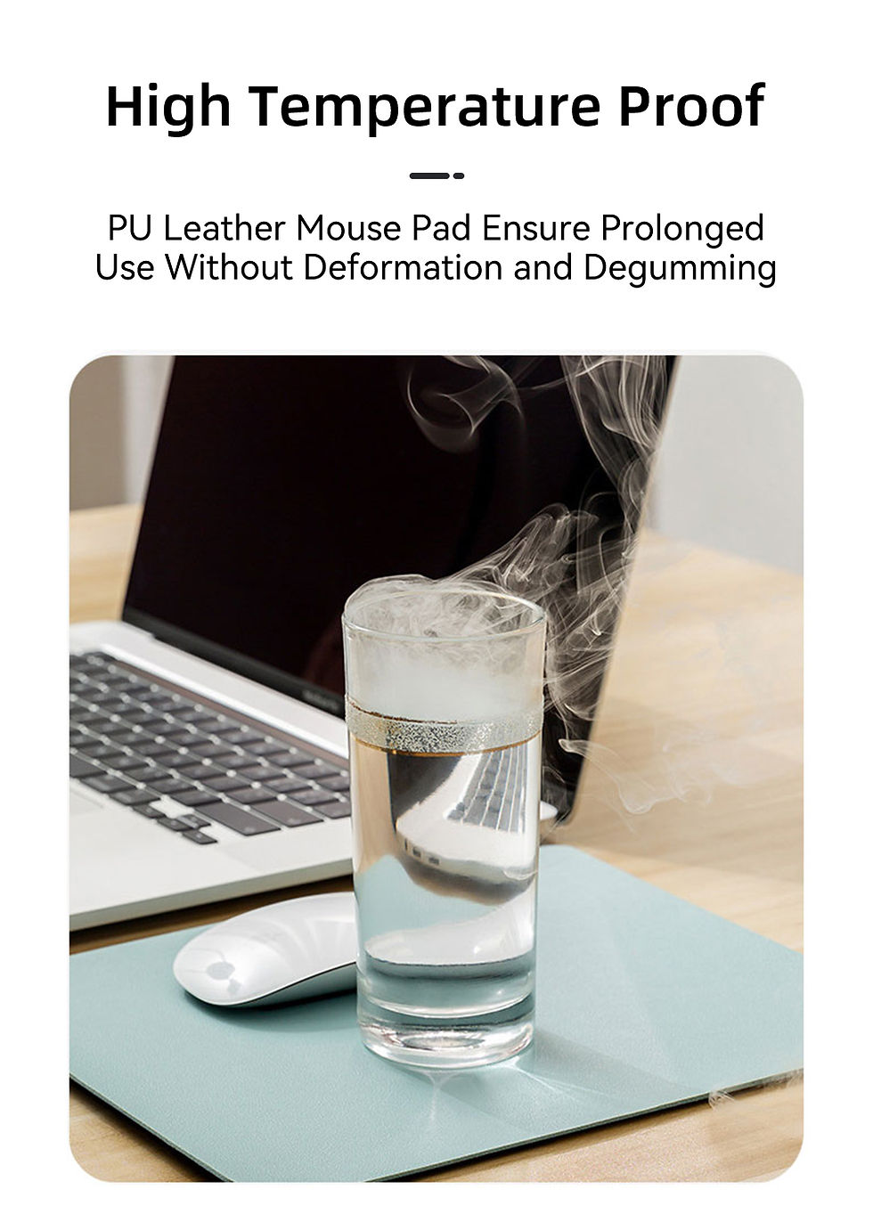 Thumbnail: Small Office Mouse Pad, Colorful Dual-Sided Waterproof PU Leather, Non-Slip Mat