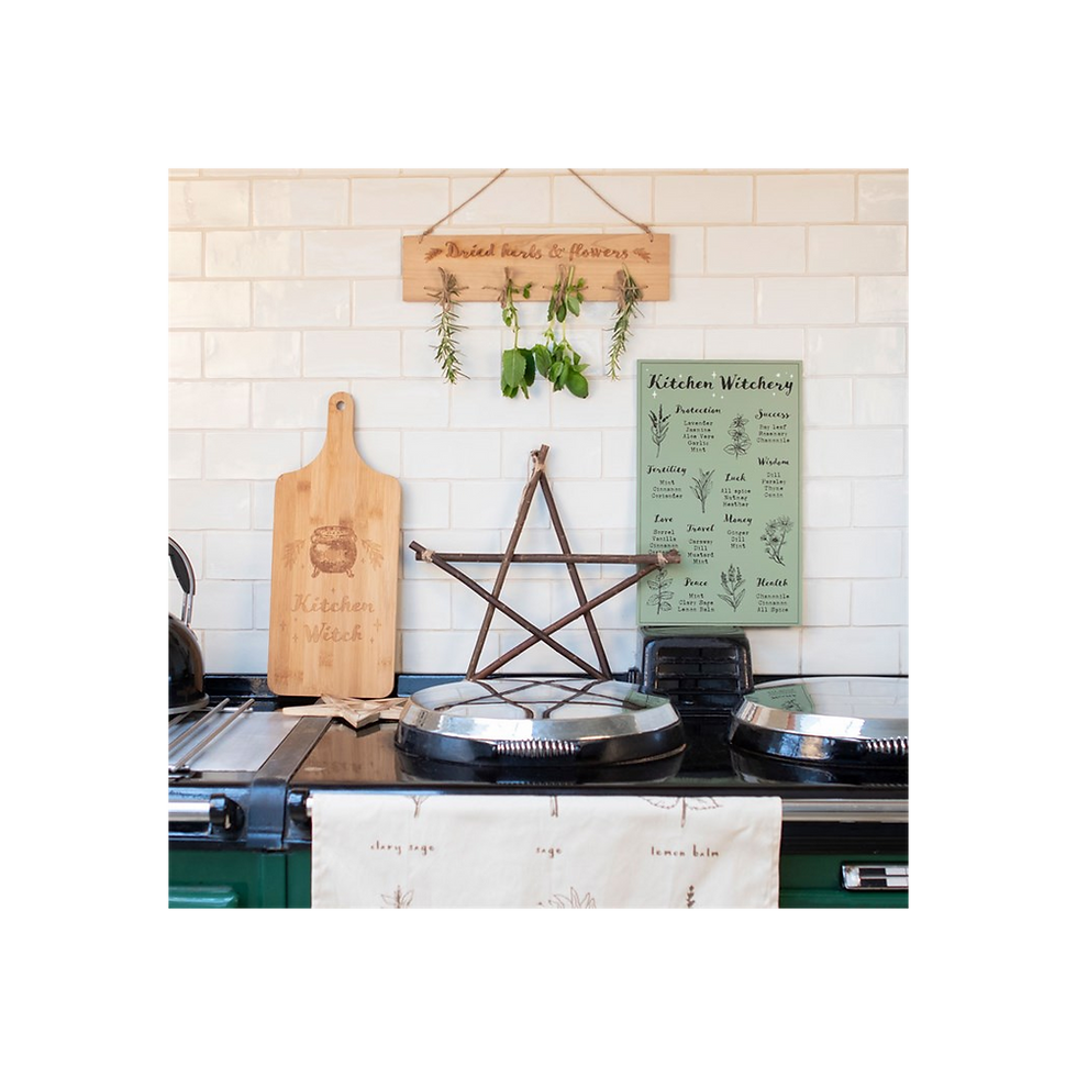 Thumbnail: Kitchen Witch Wooden Chopping Board