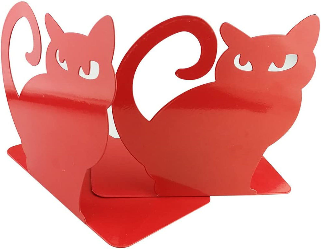 Vibrant Persian Cat Iron Bookend for Home or Office