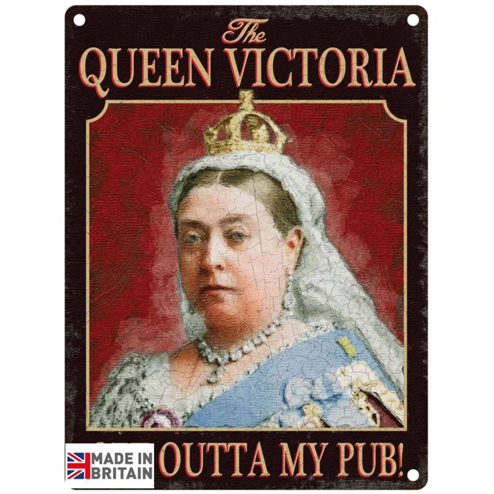 Large Metal Sign 60 x 49.5cm Pub Signs Queen Victoria Shipping furniture UK
