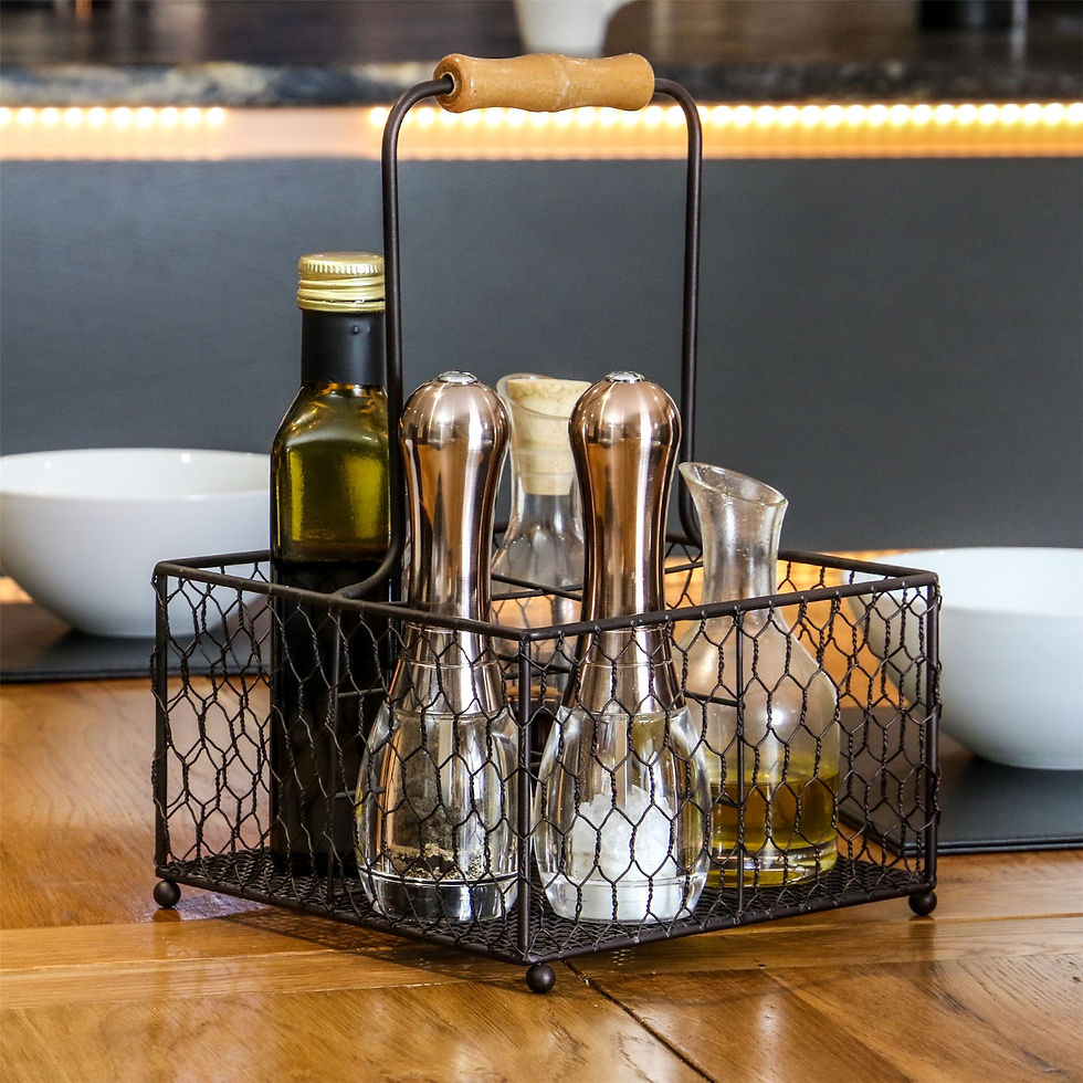 Thumbnail: 4 Bottle Holder with Wooden Handle