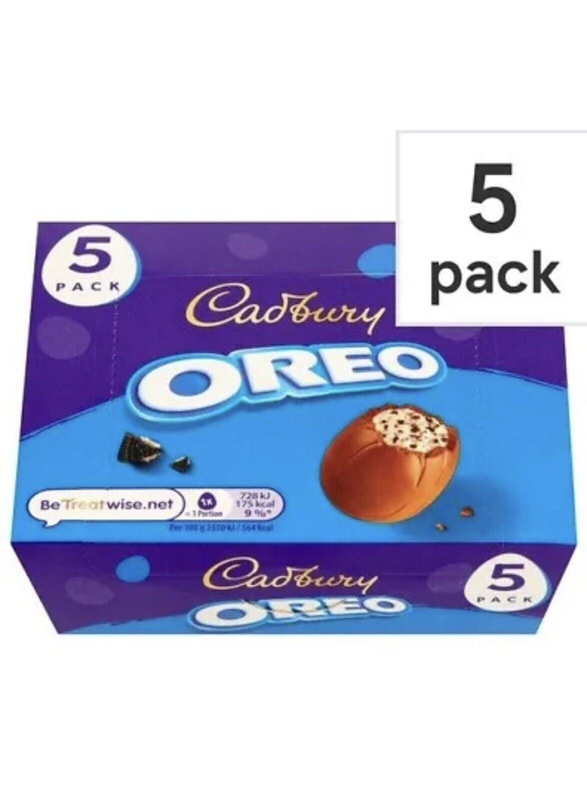 Cadbury Oreo Chocolate Easter Egg 155G, 5 Pack - 5X31G