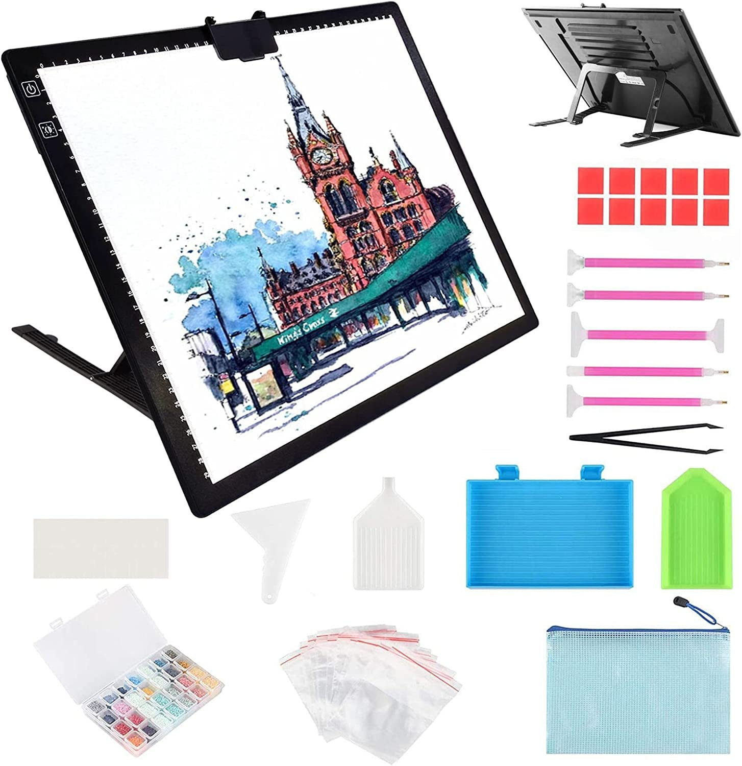 Illuminate Your Creativity: Rechargeable LED Light Box with Adjustable Stand