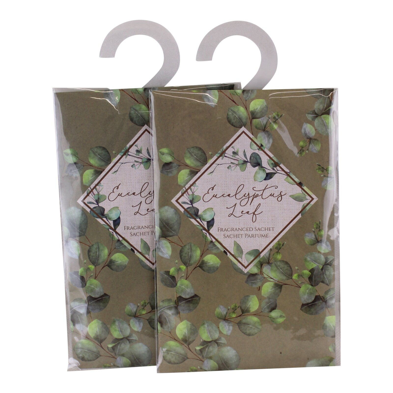 Set of 2 Eucalyptus Leaf Fragranced Sachets, 20gm Shipping furniture UK