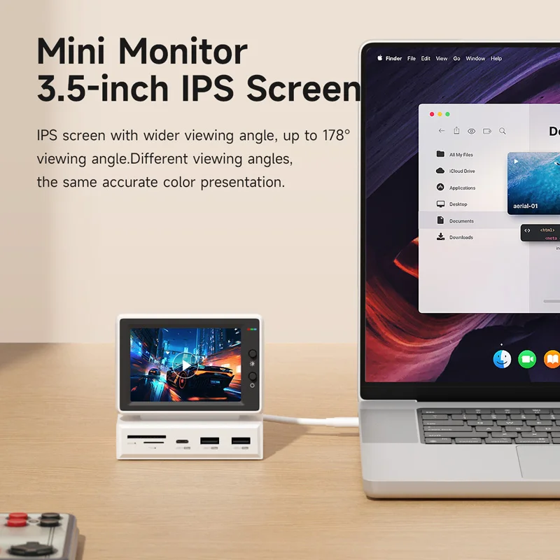 Thumbnail: 3.5Inch IPS Screen AIDA64 Mini PC CPU RAM HDD Data Monitor Display Novelty Gift