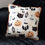 Thumbnail: 35cm Square Spooky Cat and Pumpkin Print Cushion
