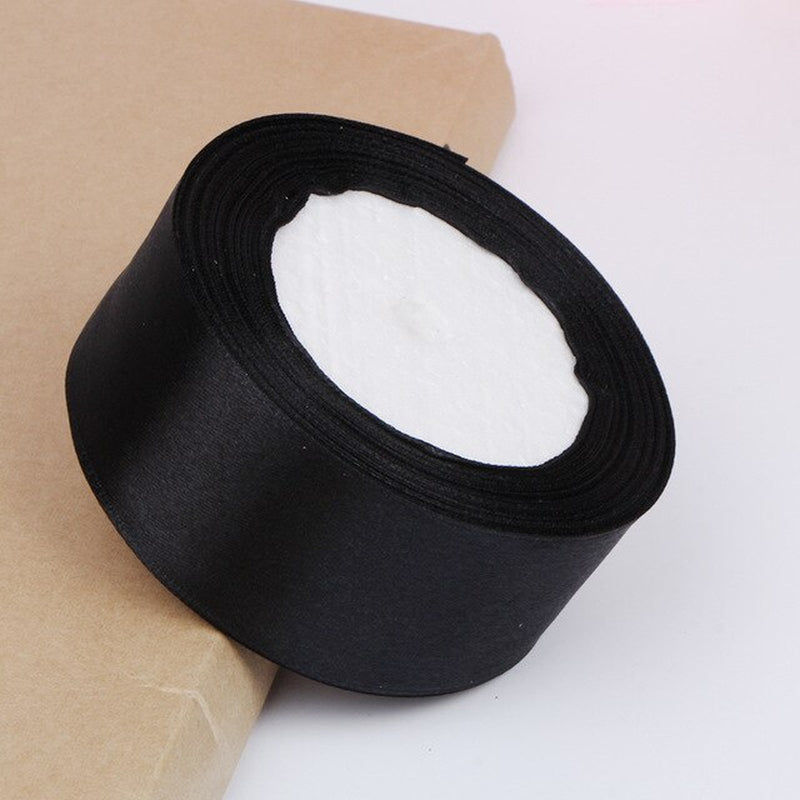 Thumbnail: 25 Yards/Roll 40Mm Silk Satin Ribbon for Wedding Birthday Party Gift Wrapping Ch