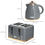 Thumbnail:  Kettle and Toaster Set 1.7L Rapid Boil Kettle & 4 Slice Toaster Grey