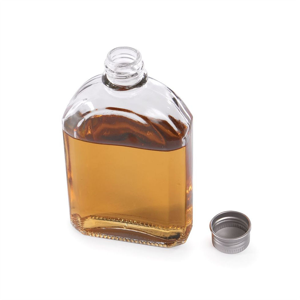 Thumbnail: Glass Flask Bottles with Lids 200ml - Set of 10 |
