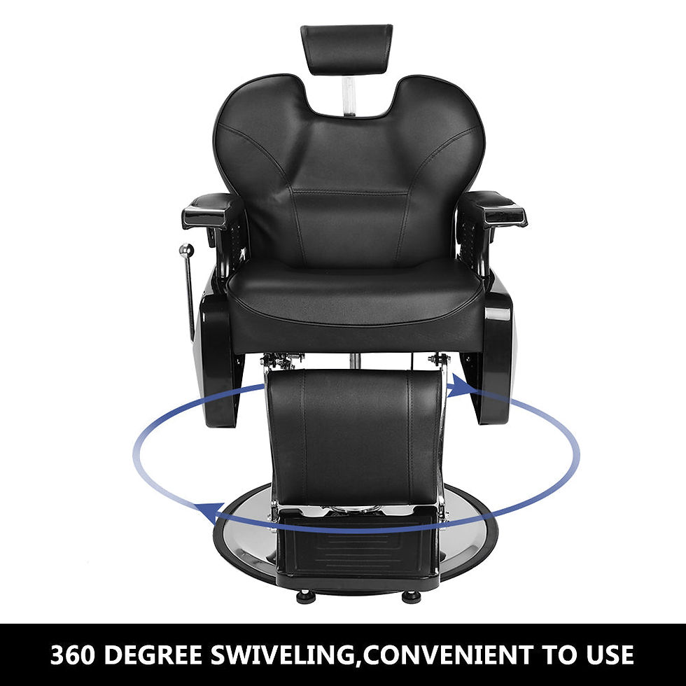 Thumbnail: Professional Salon Barber Chair 8702A Black
