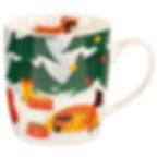 Christmas New Bone China Mug - Dachshund through the Snow Novelty Gift