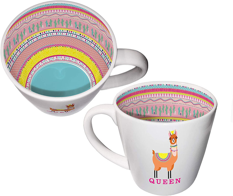 Thumbnail: Inside Out Rainbows Mug - Pattern Inside and Out