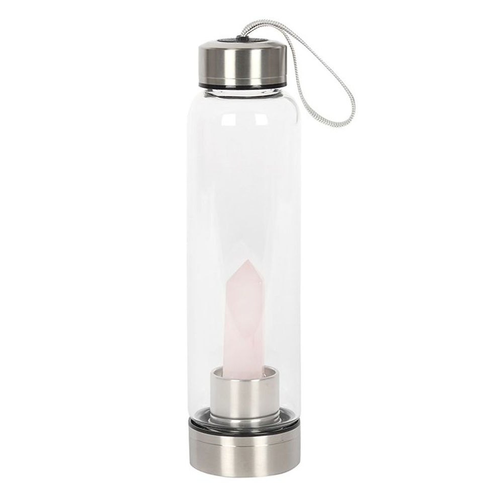 Thumbnail: Rose Quartz Purifying Glass Water Bottle