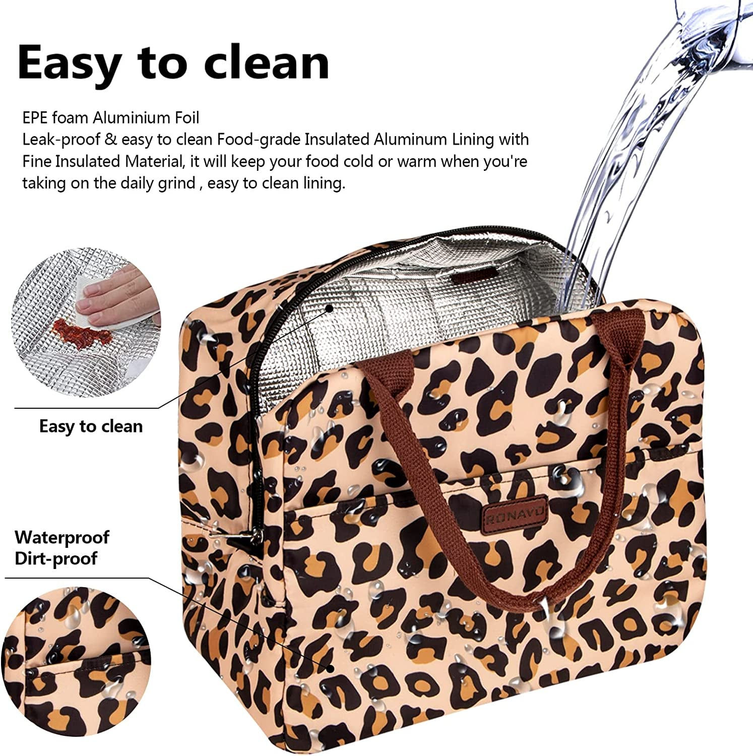 potted Cheetah: Stylish Lunch Bags for Women on the Go