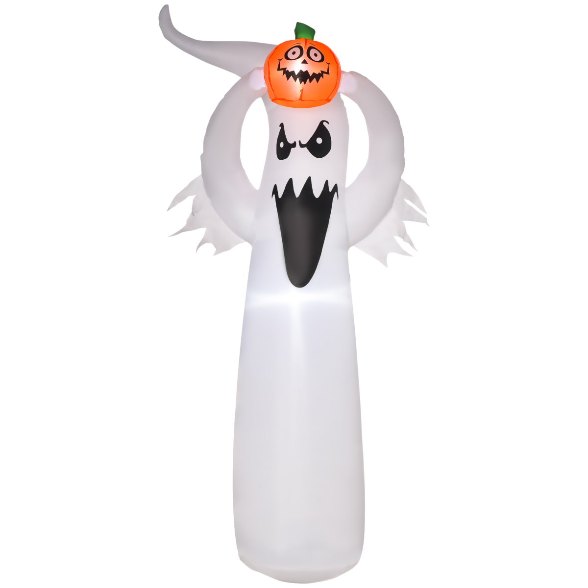 6ft LED Halloween Inflatable Ghost & Pumpkin – Outdoor Decoration