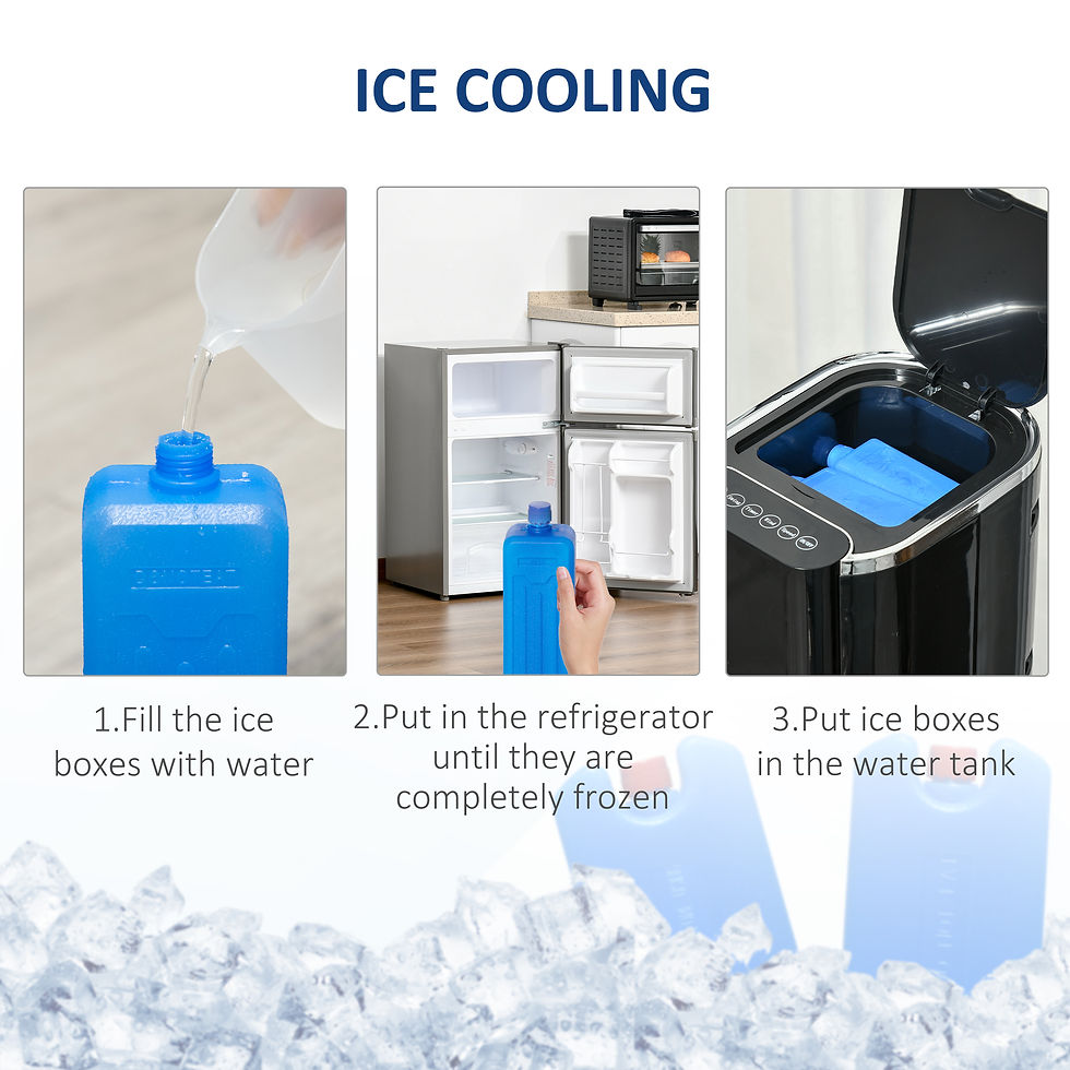 Thumbnail: Quiet Air Cooler, Humidifier Evaporative Ice Cooling Fan Bedroom, Black