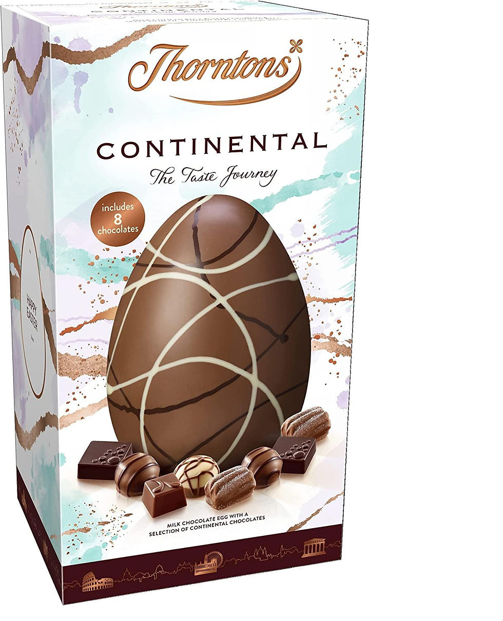 Continental, Chocolate Easter Egg Gift, Vegetarian Milk Chocolate Selection, 1 x