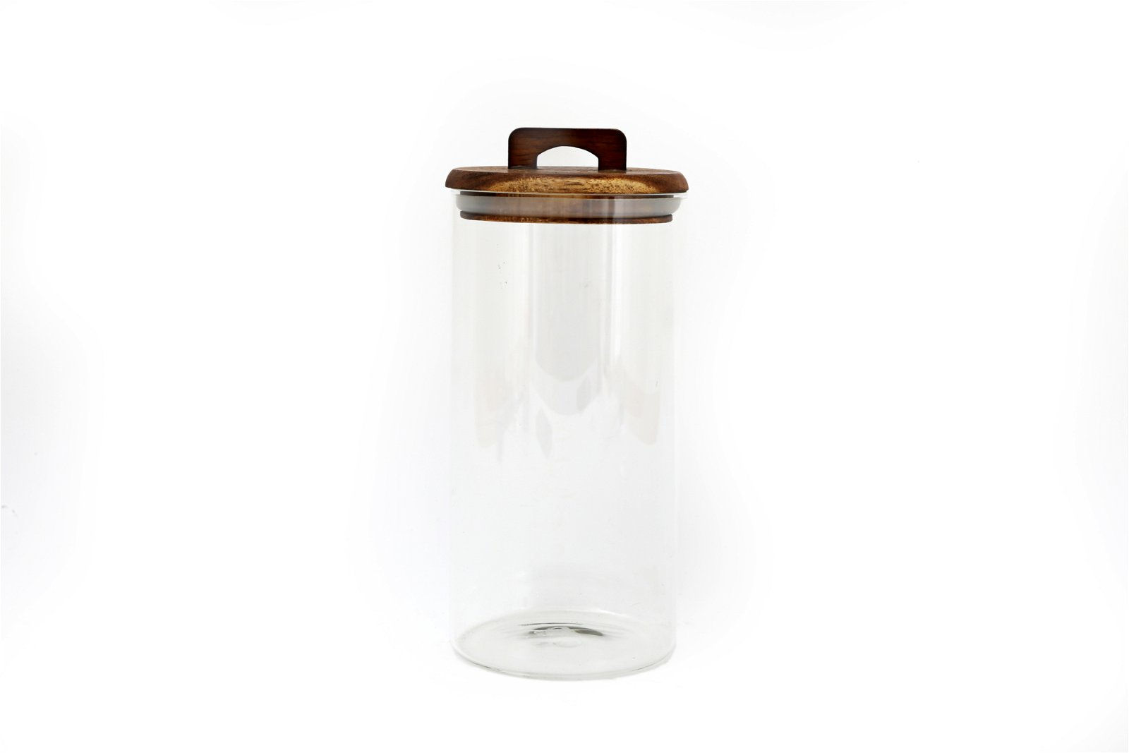 Glass Storage Jar with Acacia Lid 1.4L Shipping furniture UK