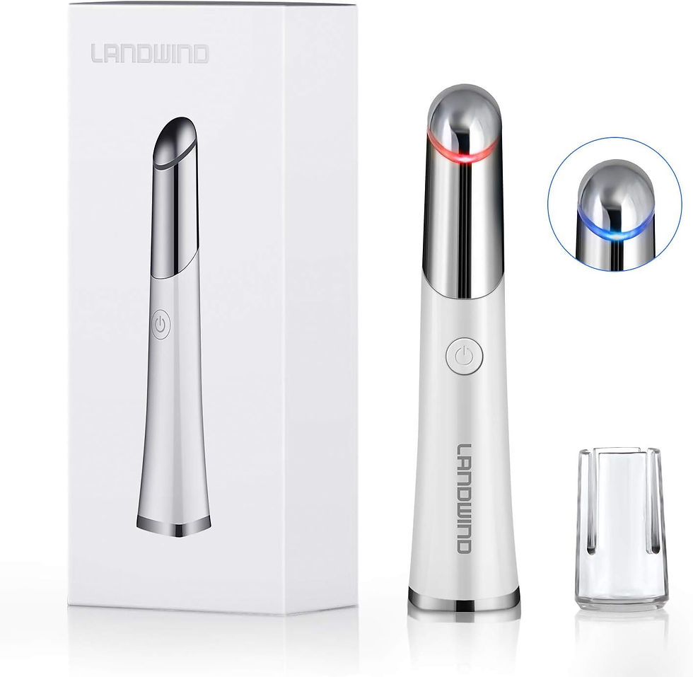 Eye Massager with 42℃ Heating, Anti-aging Anti-wrinkle Galvanic Wand