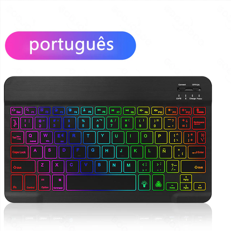 Thumbnail: Backlit Backlight Bluetooth Keyboard Mouse for IOS Android Window, Ipad 