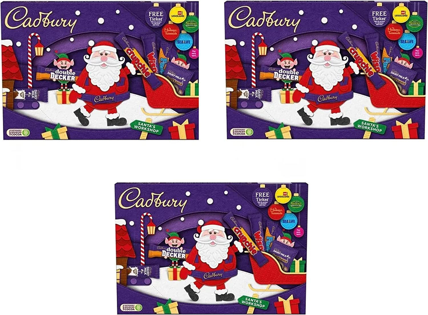 Santa's Chocolate Delights: Cadbury's Festive Assorted Selection