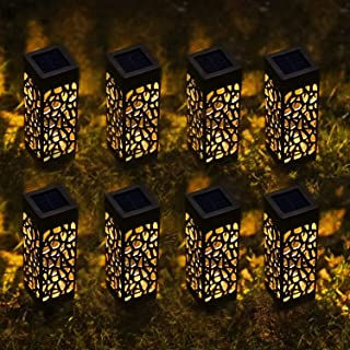 Solar Pathway Lights Outdoor, 8 Pack Solar Garden Lights