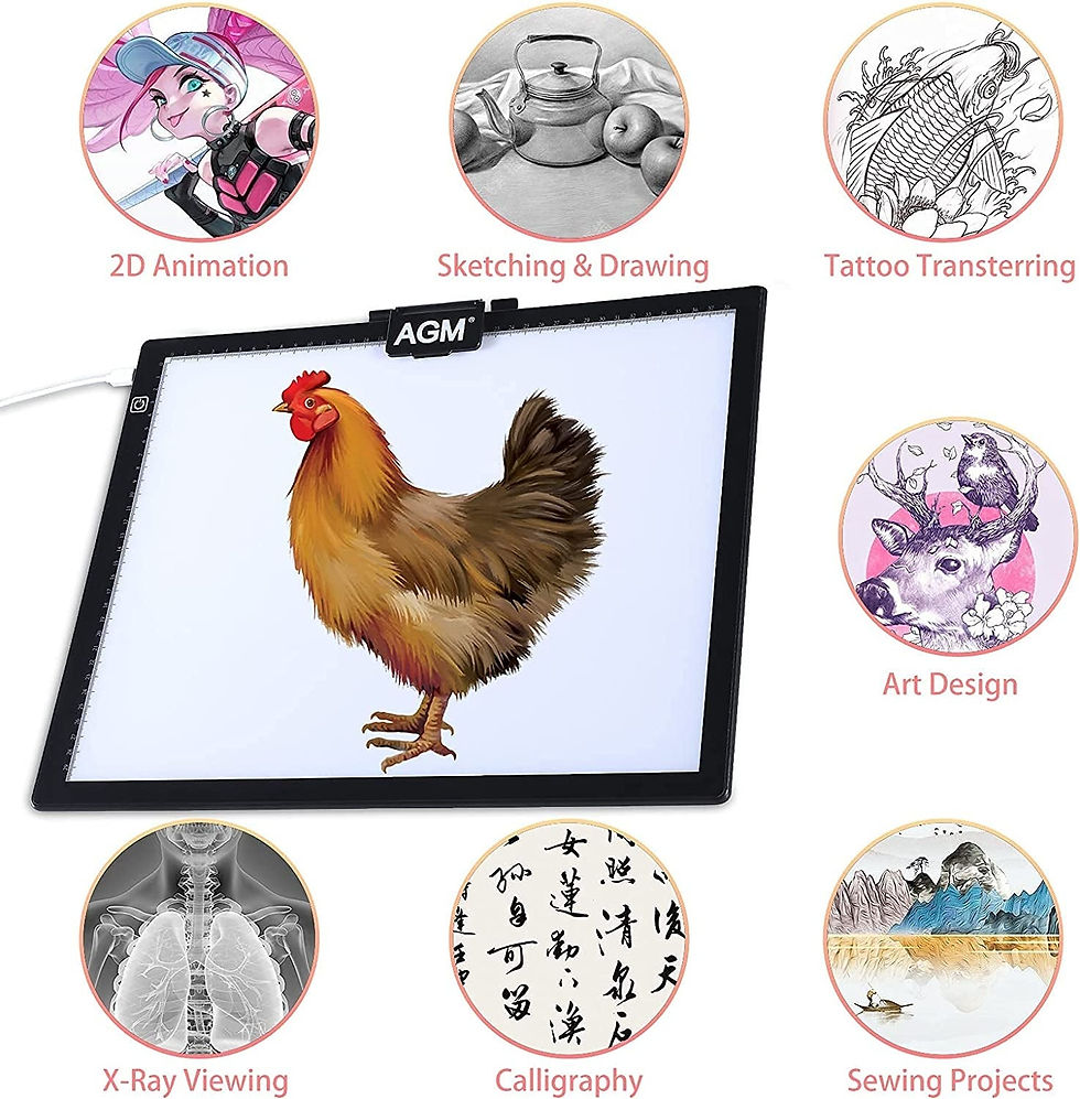 Thumbnail: A3 Light Tray, Light Box, Ultra Slim, Tactile Control and Adjustable Brightness