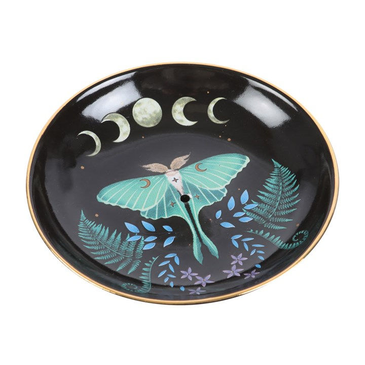 Thumbnail: Luna Moth Ceramic Incense Plate