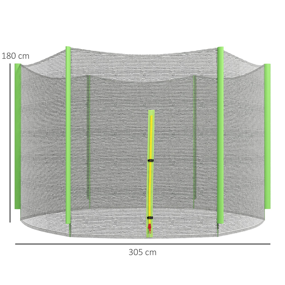 Thumbnail: 10ft Replacement Trampoline Safety Net with Zipped Door