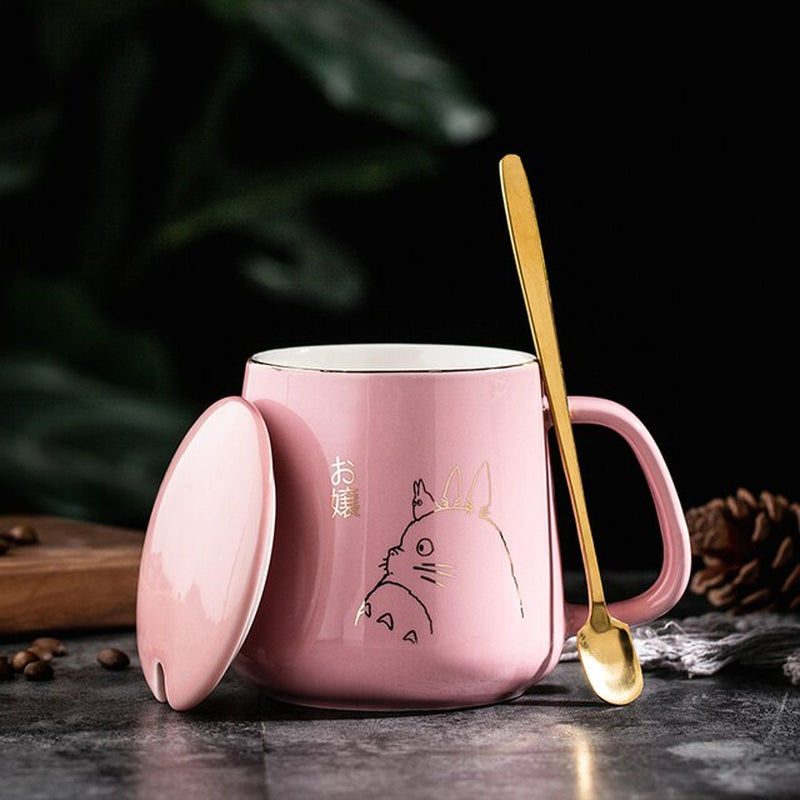 Thumbnail: 400Ml New Product European Style Light Luxury Gold-Painted Ceramic Coffee Mug wi