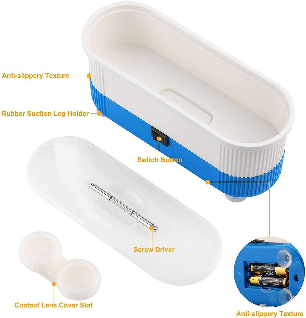 Thumbnail: Professional Ultrasonic Jewelry Cleaner, Ultrasound Cleaning Machine 40khz Low N