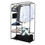 Thumbnail: 64" Portable Closet Storage Organizer Wardrobe Clothes Rack with Shelves Gray