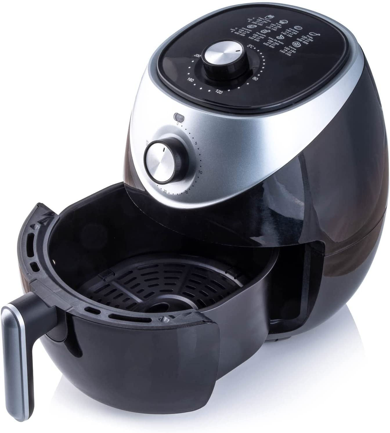 Family Size Air Fryer 30 Minute Timer, Non Stick Tray 3.8 Litre