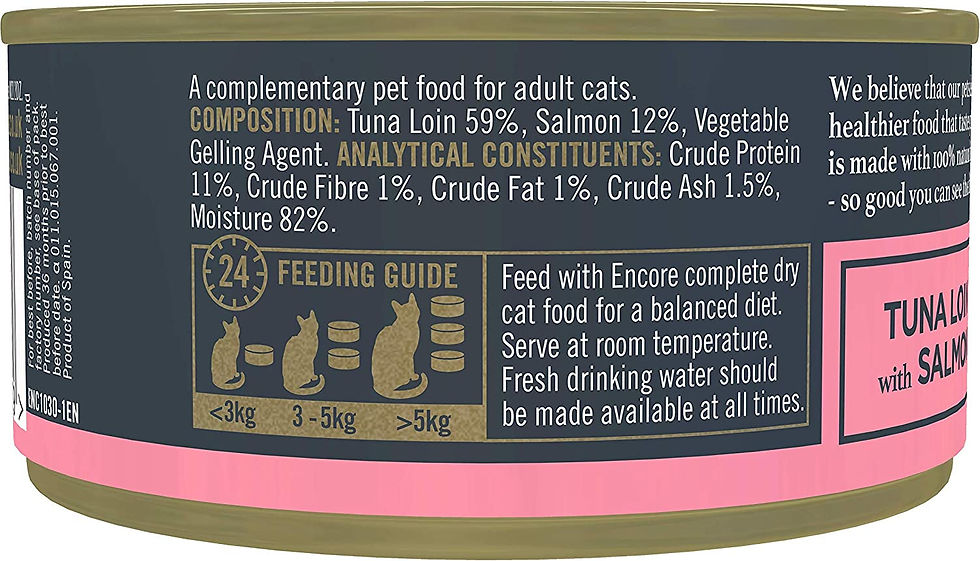 Thumbnail: Natural Wet Cat Food, Tuna Loin with Salmon in Jelly, 70g Tin (Pack of 16)